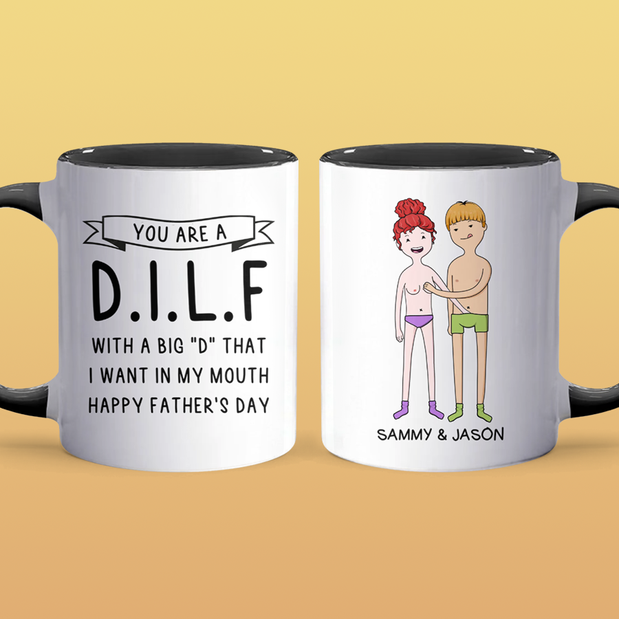 In My Mouth - Personalized Accent Mug