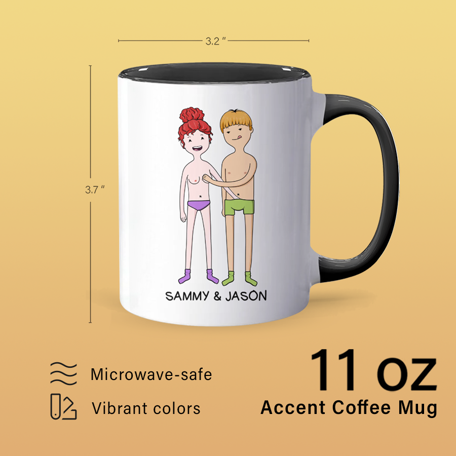 In My Mouth - Personalized Accent Mug