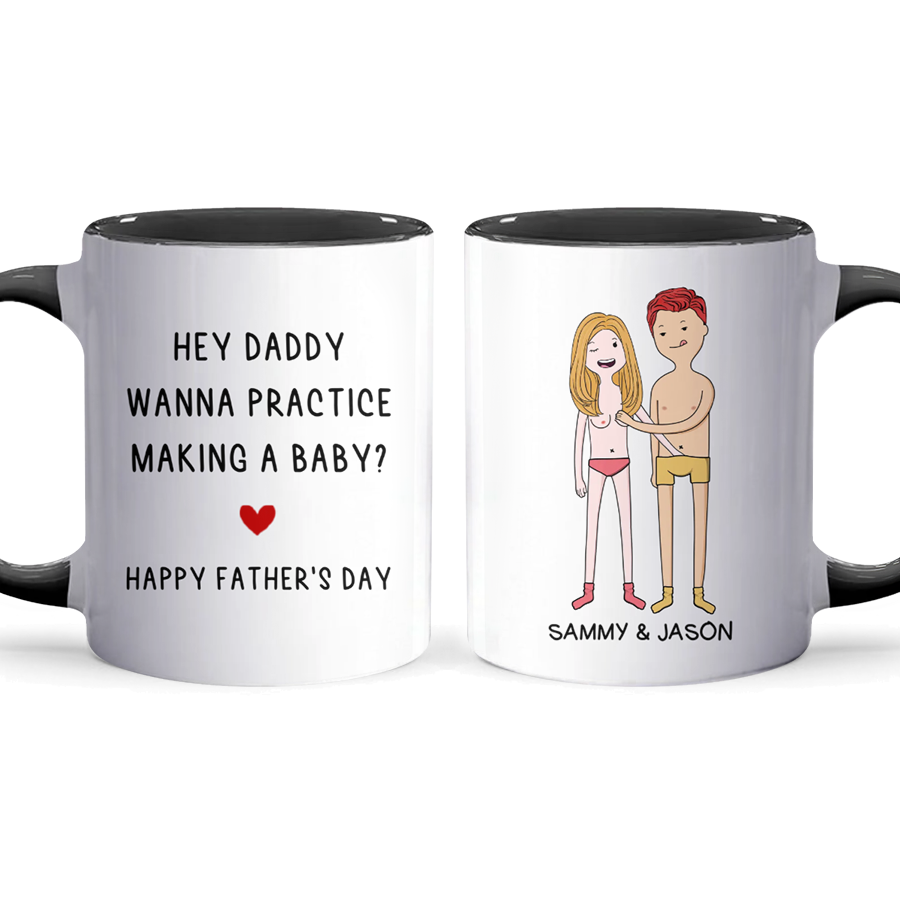 Hey Daddy - Personalized Accent Mug