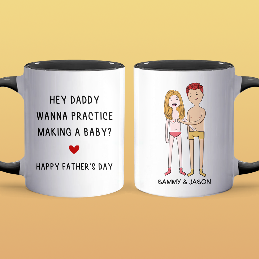 Hey Daddy - Personalized Accent Mug