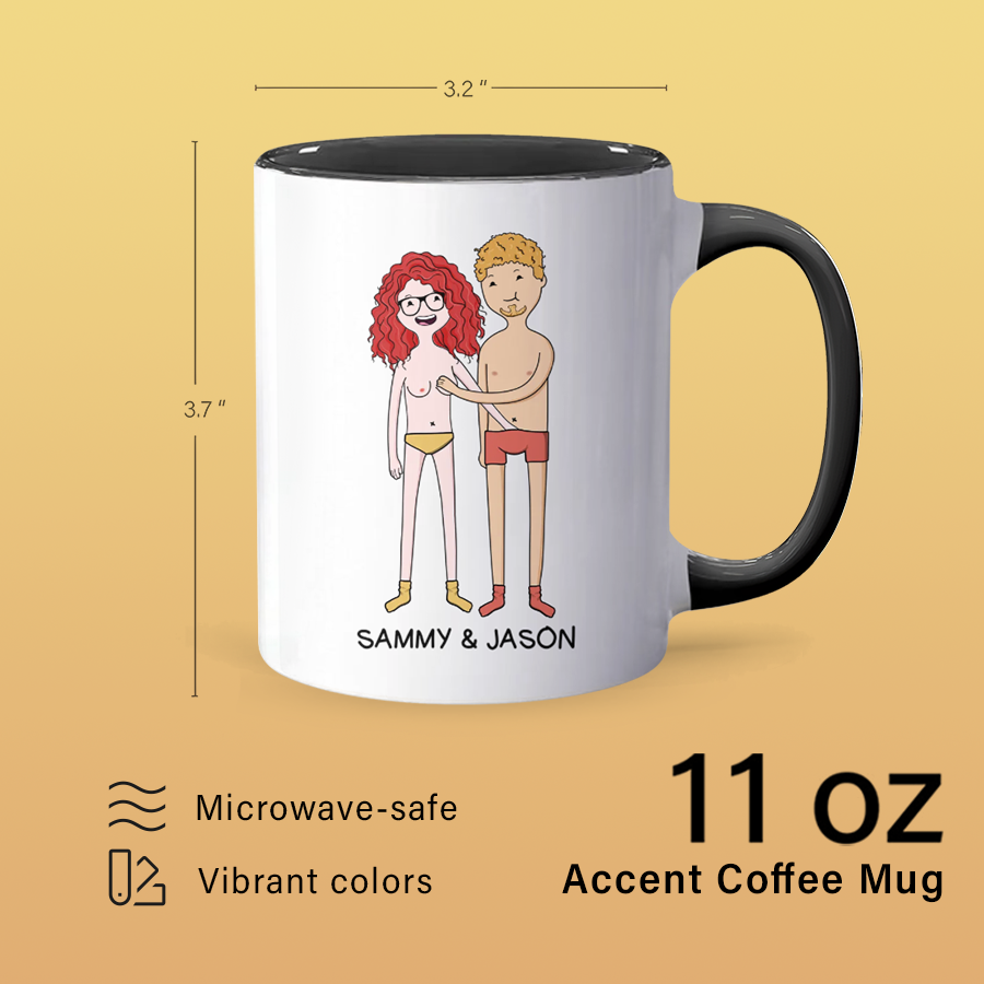 I Love You - Personalized Accent Mug