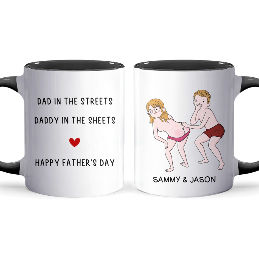 Dad In The - Personalized Accent Mug