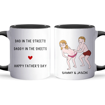 Dad In The - Personalized Accent Mug