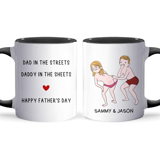 Dad In The - Personalized Accent Mug