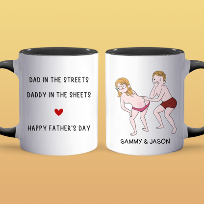 Dad In The - Personalized Accent Mug