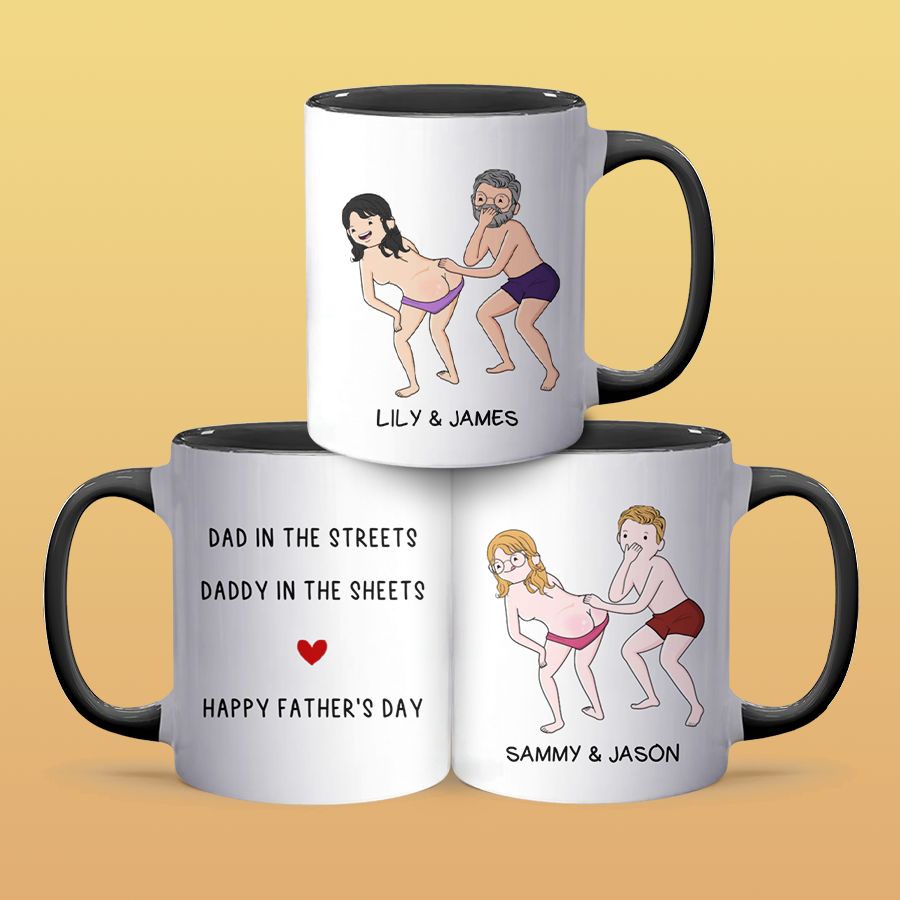 Dad In The - Personalized Accent Mug