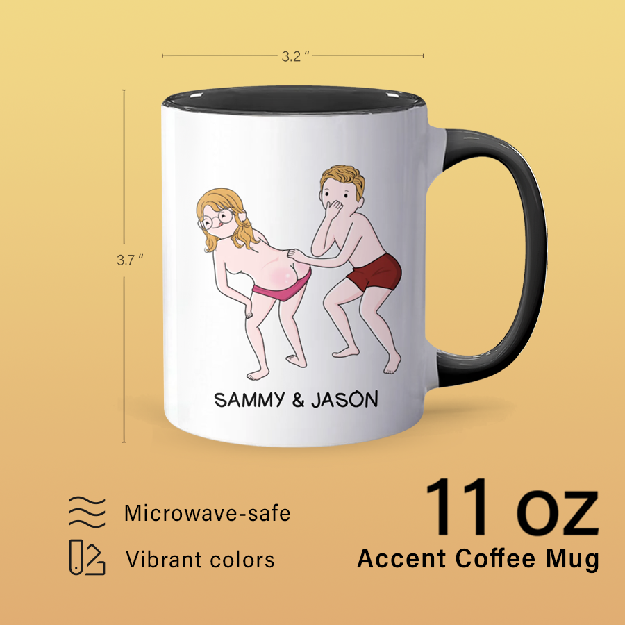 Dad In The - Personalized Accent Mug