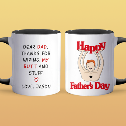 Thanks For Wiping - Personalized Accent Mug