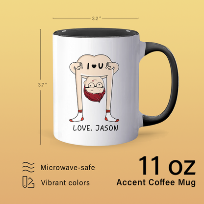 I Love You - Personalized Accent Mug