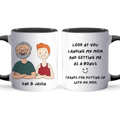 Putting Up With Mom - Personalized Accent Mug