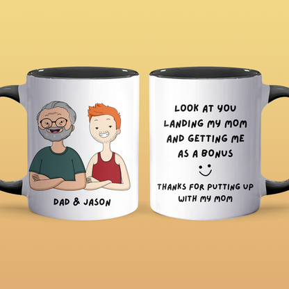 Putting Up With Mom - Personalized Accent Mug