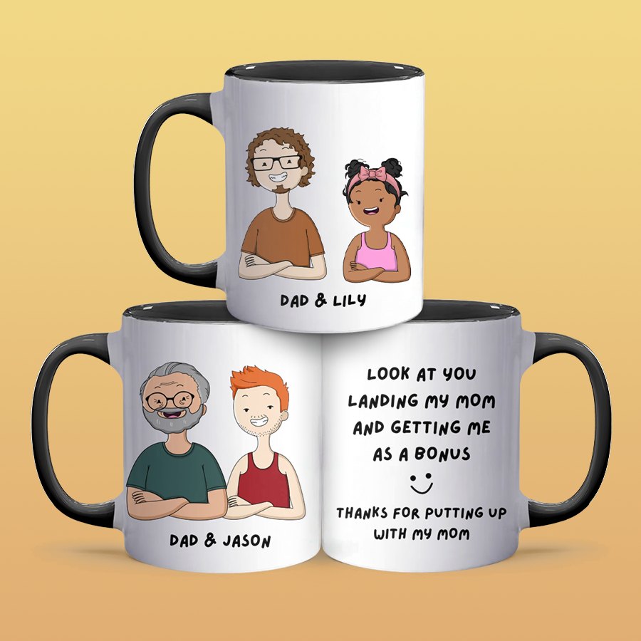 Putting Up With Mom - Personalized Accent Mug