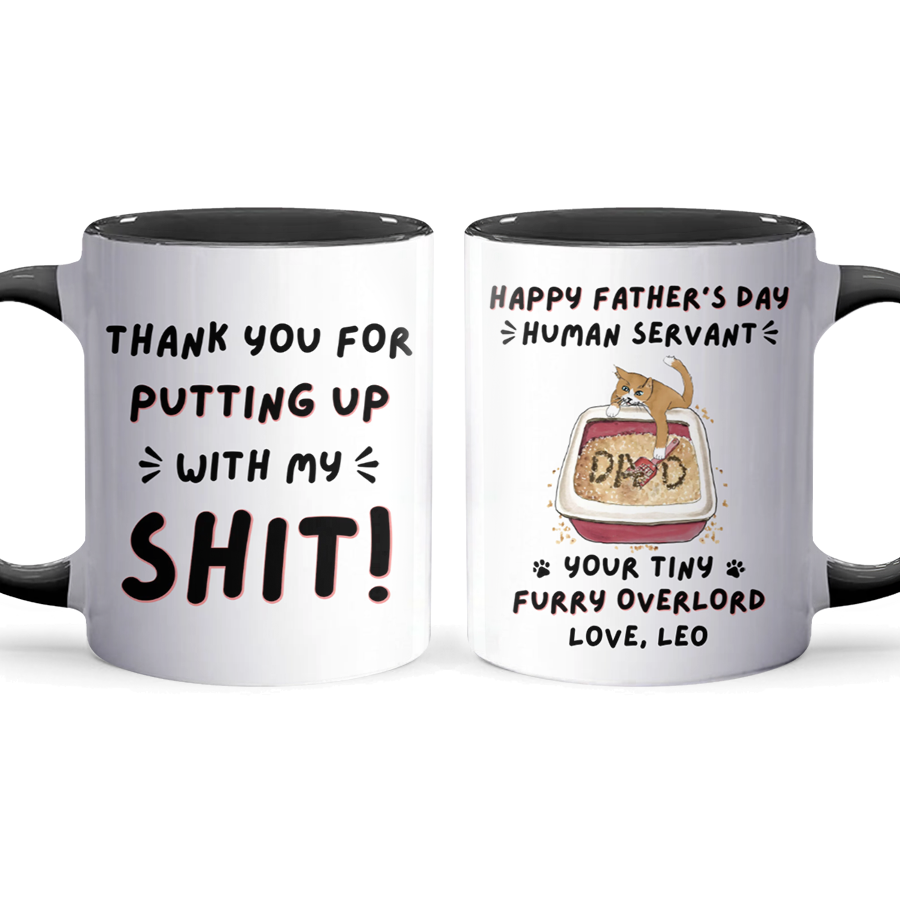 Thanks For - Personalized Accent Mug