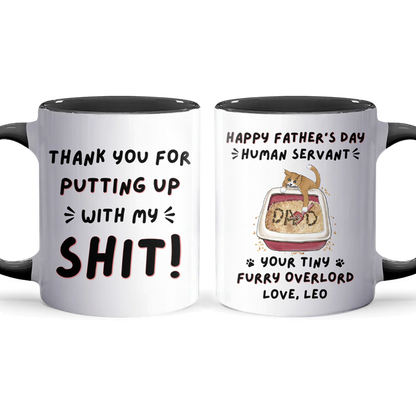 Thanks For - Personalized Accent Mug