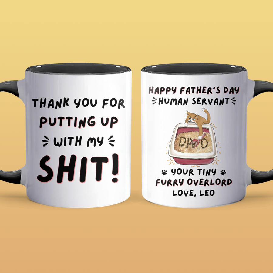 Thanks For - Personalized Accent Mug