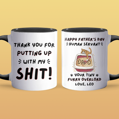 Thanks For - Personalized Accent Mug