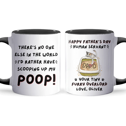 Scooping My Poop - Personalized Accent Mug