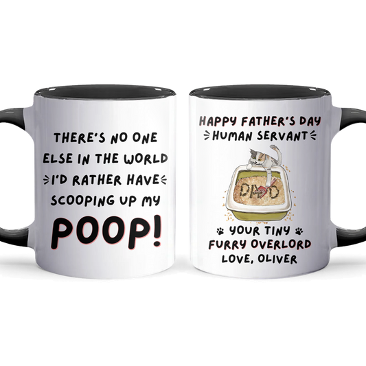 Scooping My Poop - Personalized Accent Mug