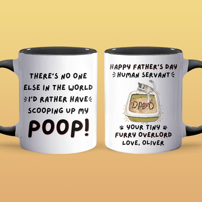 Scooping My Poop - Personalized Accent Mug