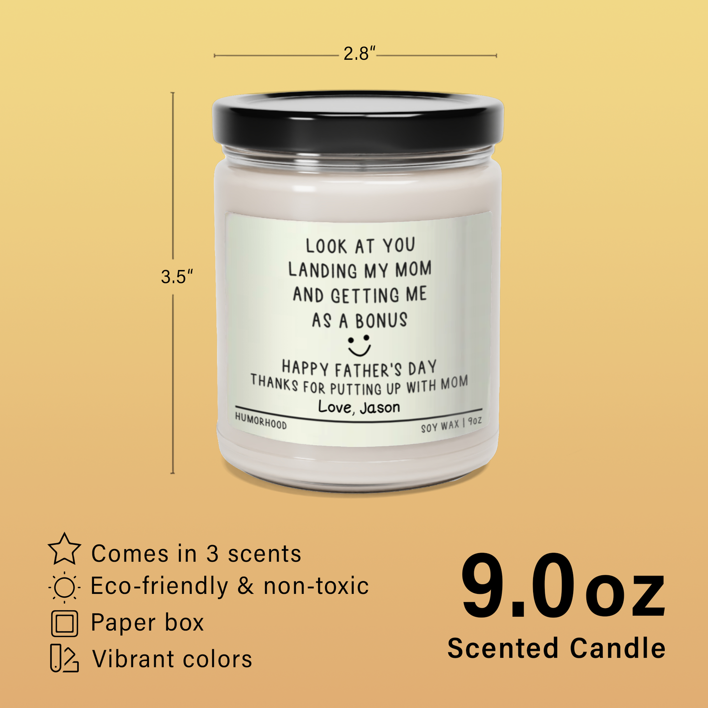 Thanks For Putting Up With Mom - Scented Soy Candle