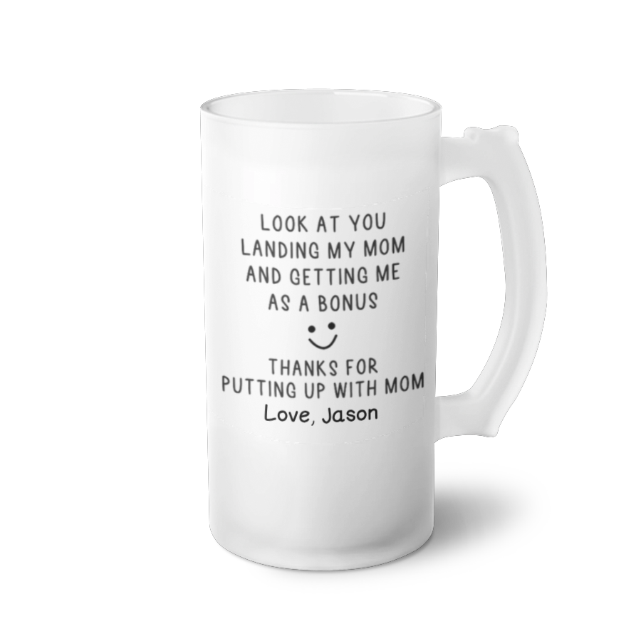 Look At You - Frosted Glass Beer Mug