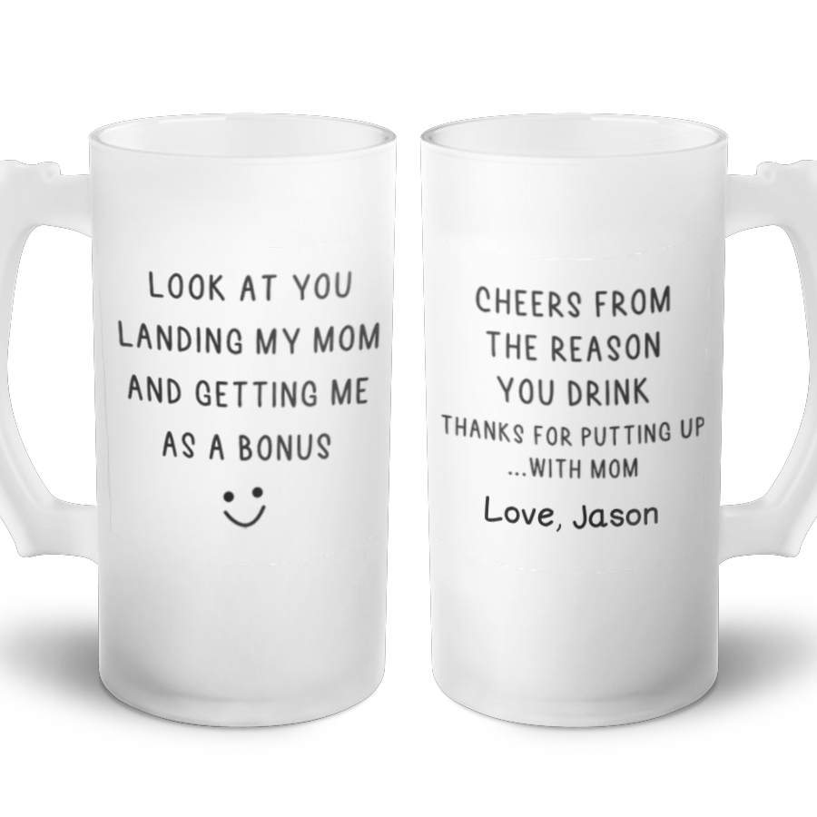 Reason You Drink - Frosted Glass Beer Mug