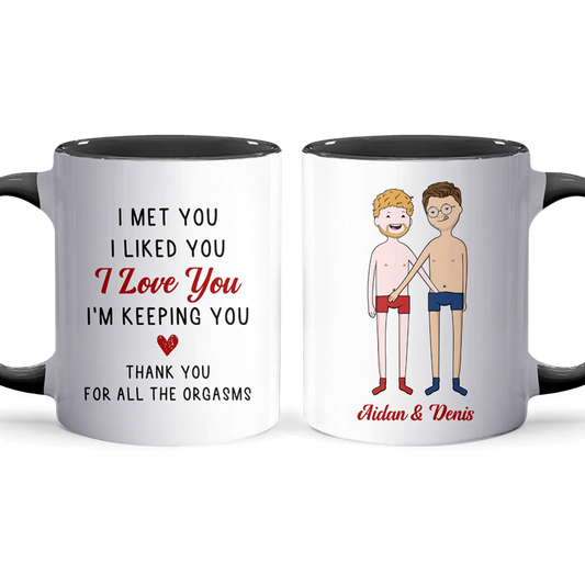 I Love You - Personalized Accent Mug