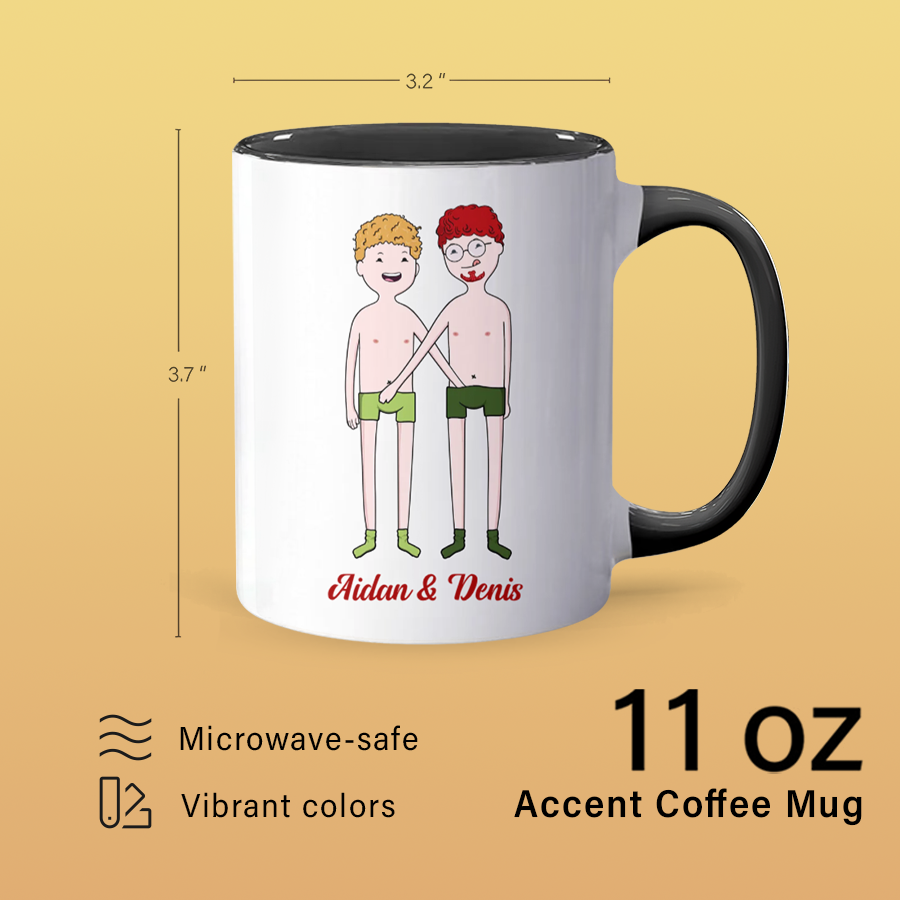 Inappropriate Thoughts - Personalized Accent Mug