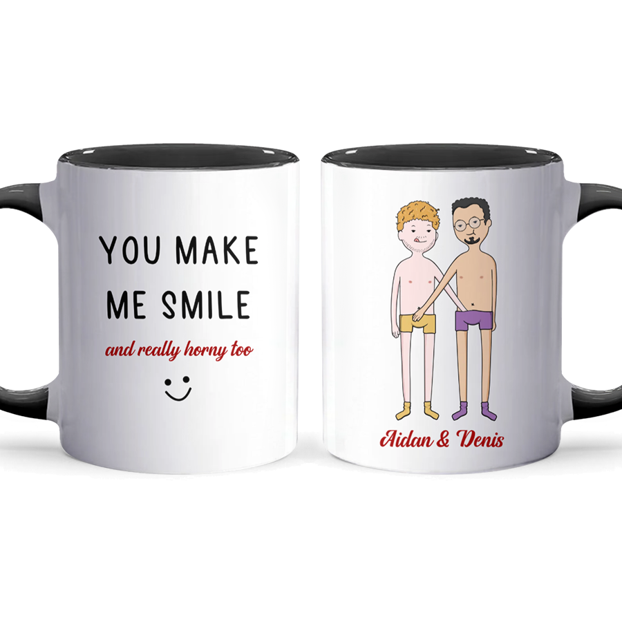 Make Me Smile - Personalized Accent Mug