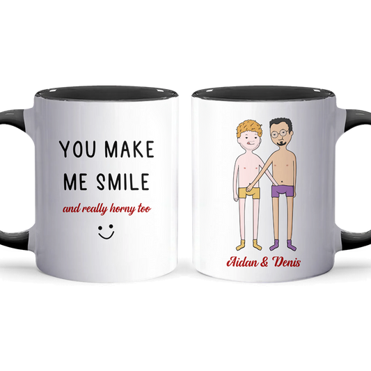 Make Me Smile - Personalized Accent Mug