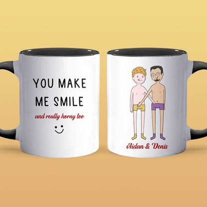 Make Me Smile - Personalized Accent Mug