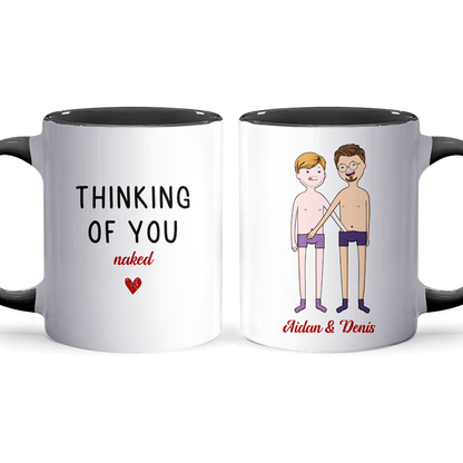 Thinking Of You - Personalized Accent Mug