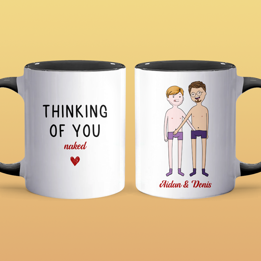 Thinking Of You - Personalized Accent Mug