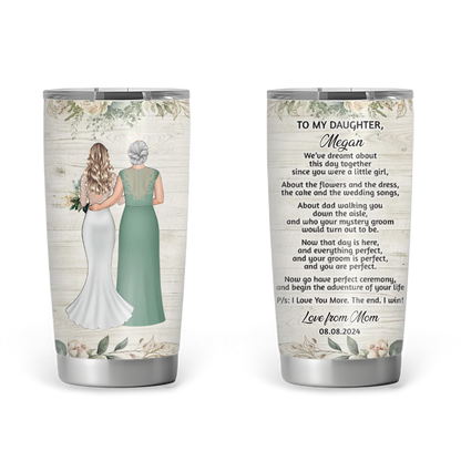 To My Daughter - Personalized 20oz Tumbler