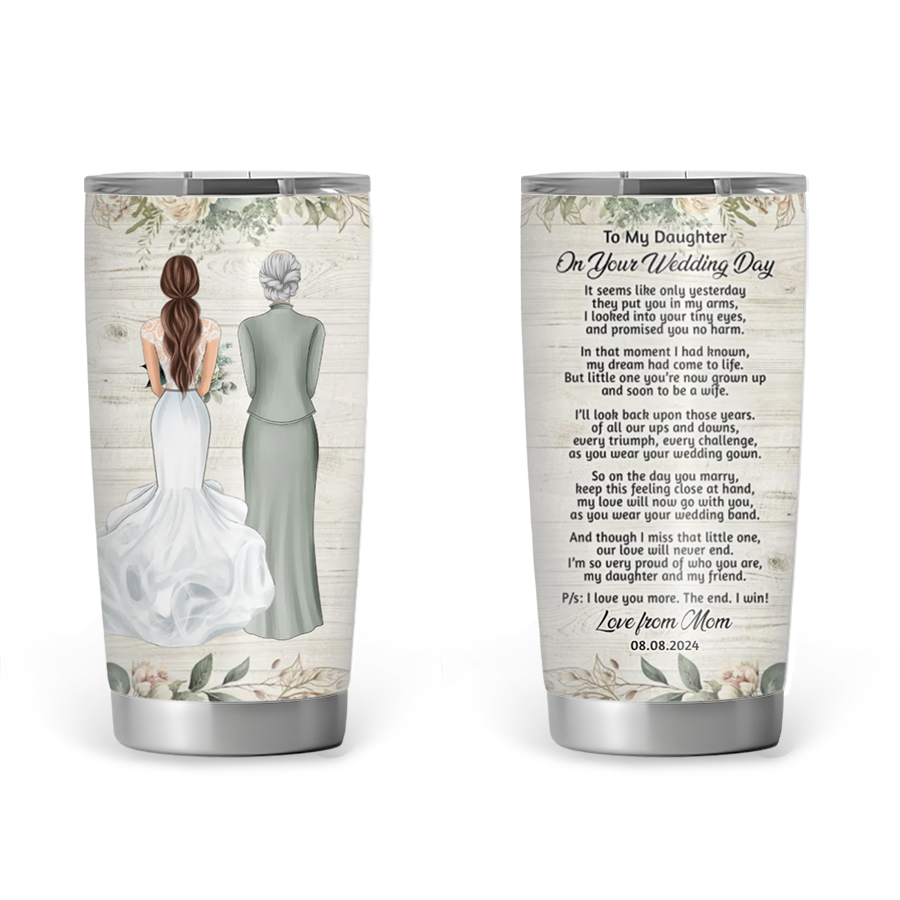 On Your Wedding - Personalized 20oz Tumbler