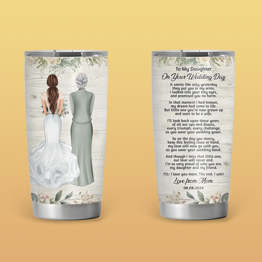 On Your Wedding - Personalized 20oz Tumbler