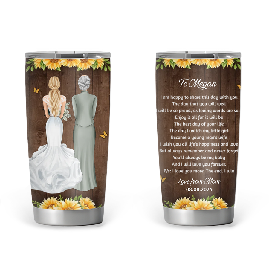 On Your Wedding - Personalized 20oz Tumbler