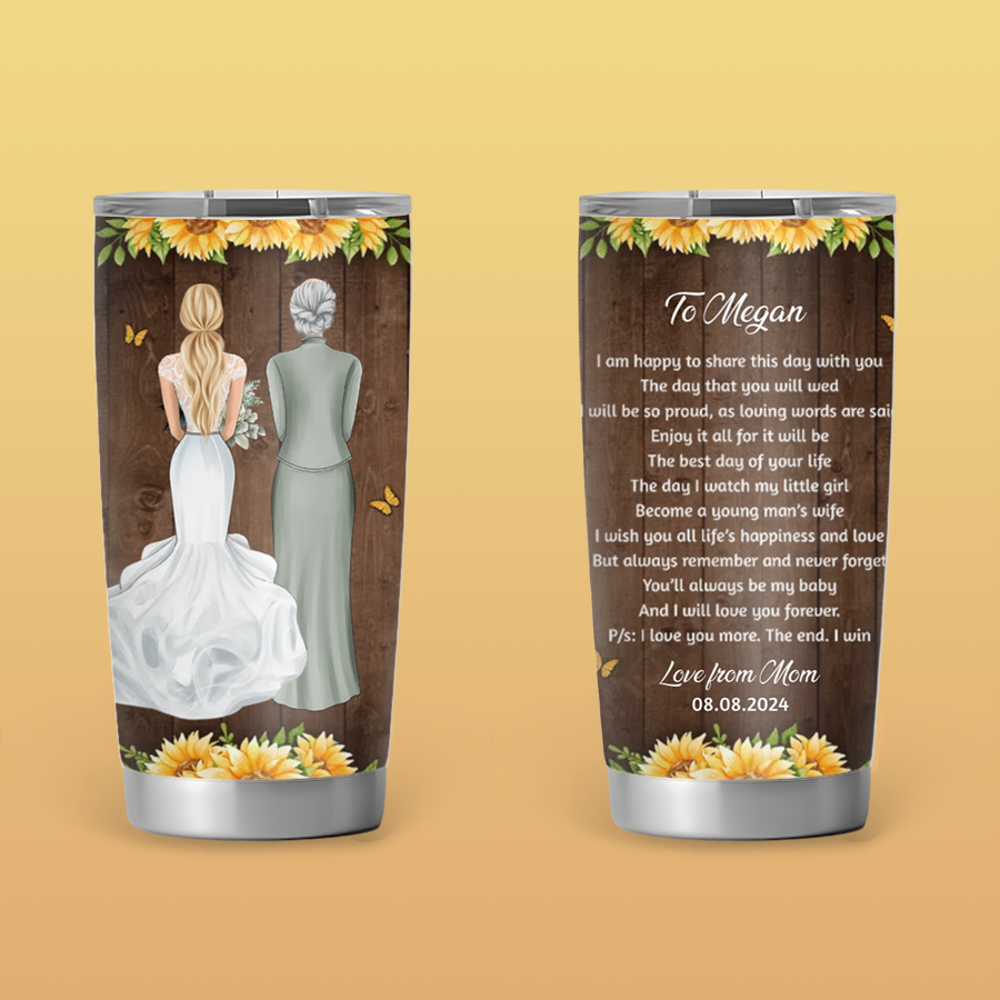 On Your Wedding - Personalized 20oz Tumbler