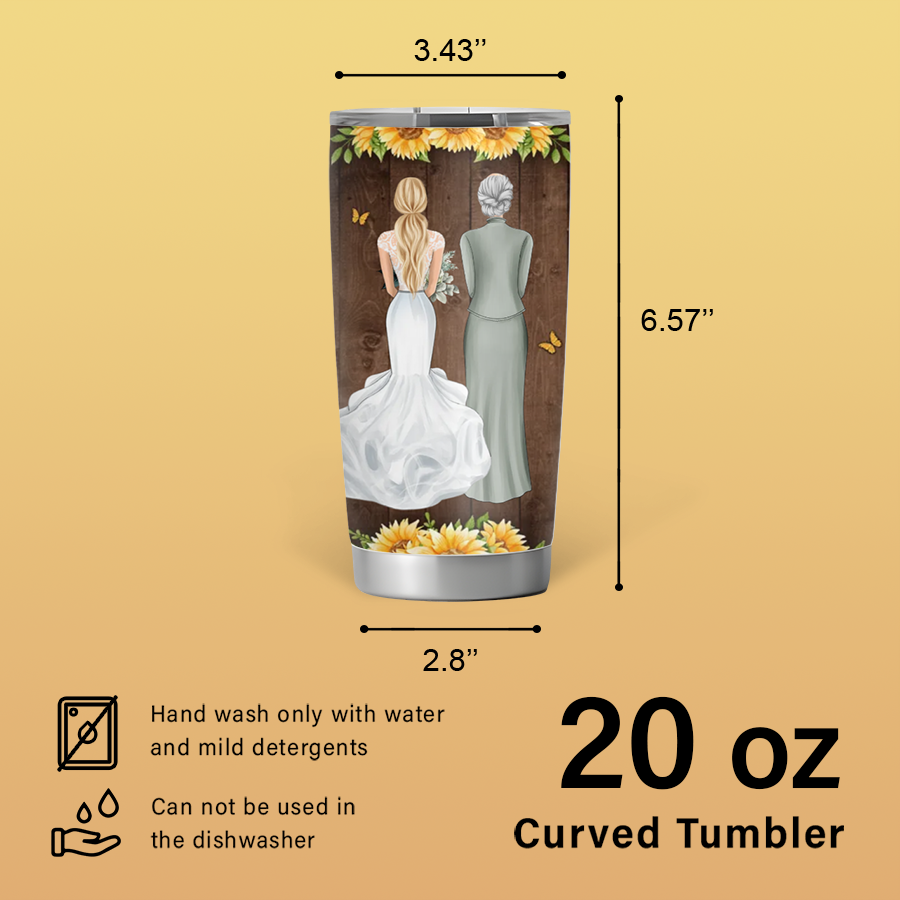 On Your Wedding Day - Personalized 20oz Tumbler