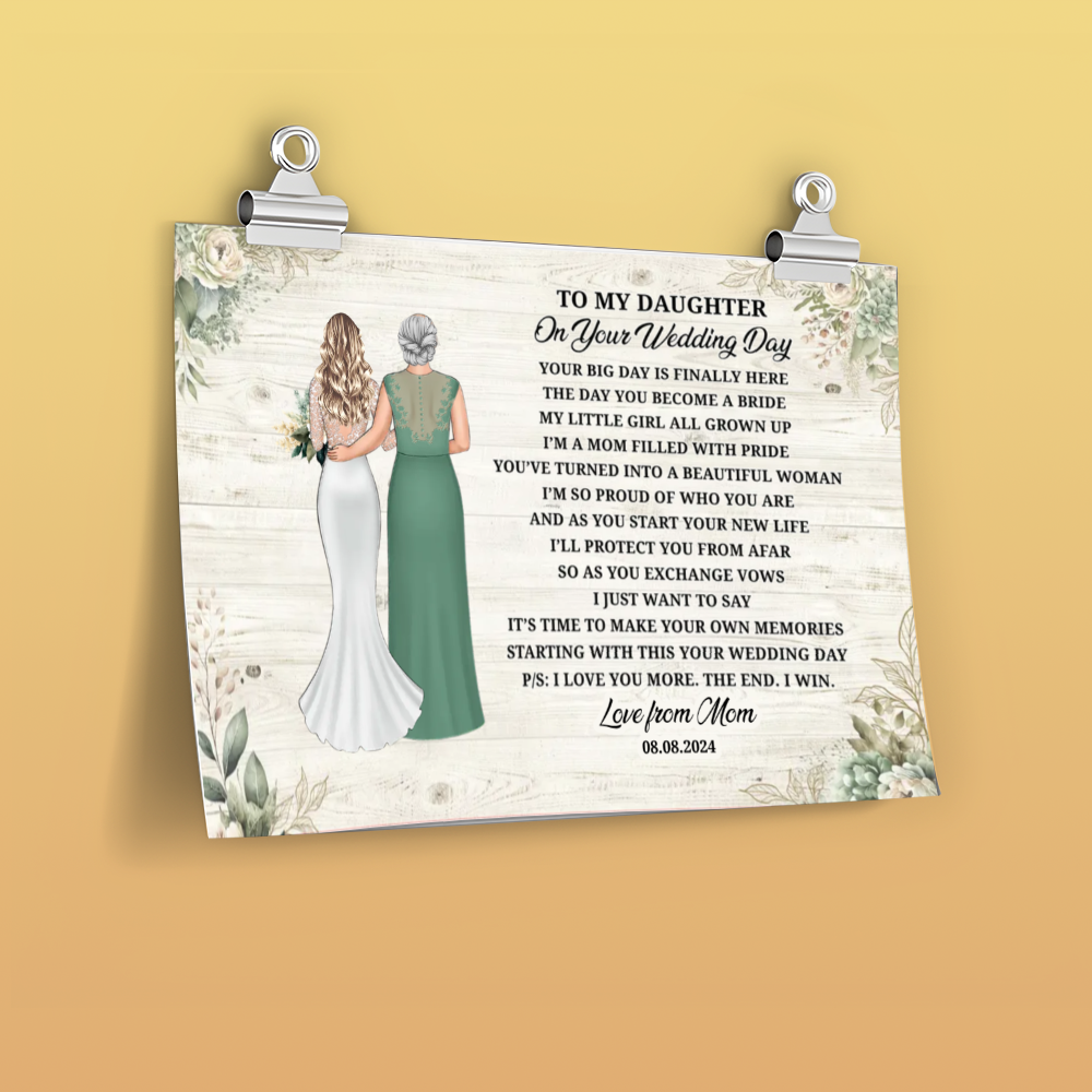 To My Daughter - Matte Horizontal Posters