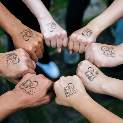Wedding Custom Bride Groom Face Temporary Tattoo