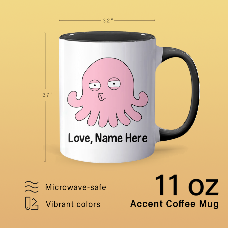 8 Hands To Touch - Personalized Accent Mug