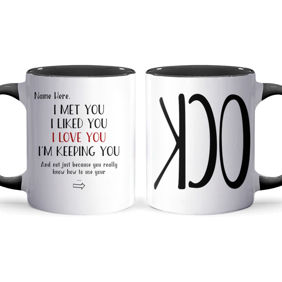 Use Your C.O.C.K - Personalized Accent Mug