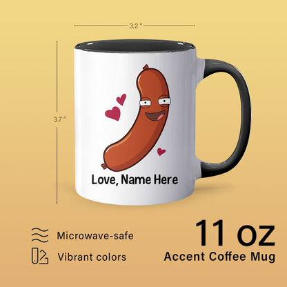 Me & My Wiener - Personalized Accent Mug