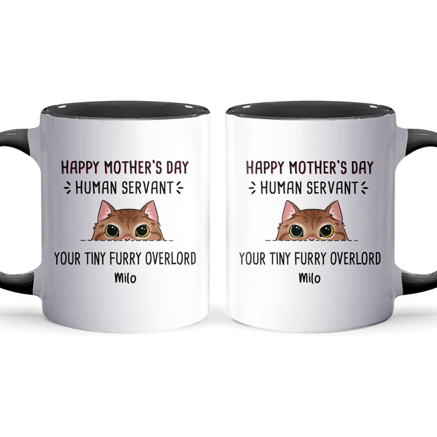 Mother's Day Human Servant - Personalized Accent Mug