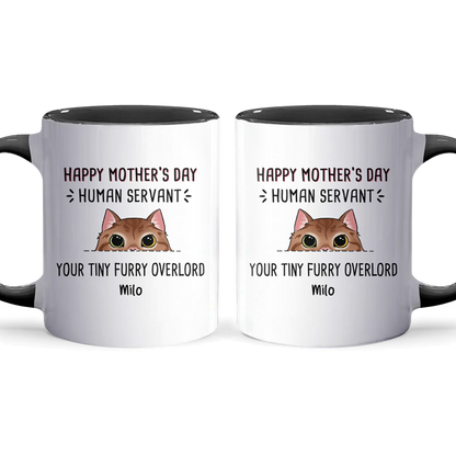 Mother's Day Human Servant - Personalized Accent Mug