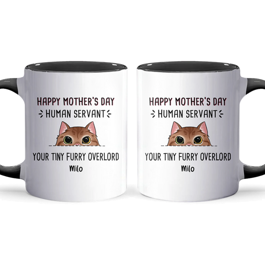 Mother's Day Human Servant - Personalized Accent Mug