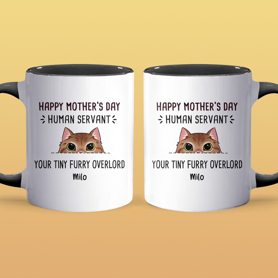 Mother's Day Human Servant - Personalized Accent Mug