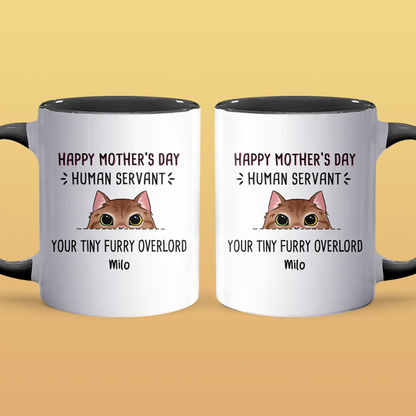 Mother's Day Human Servant - Personalized Accent Mug