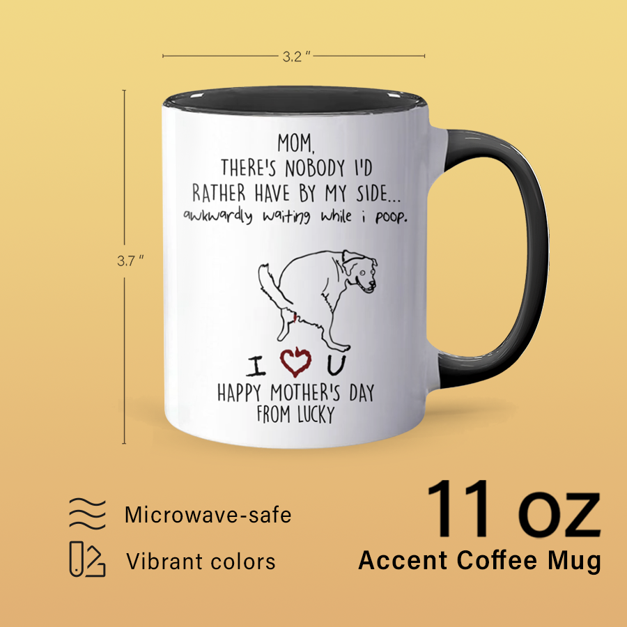 Awkwardly Waiting - Personalized Accent Mug